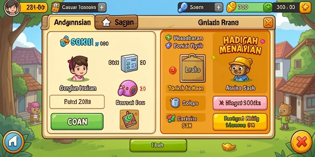 Tampilan antarmuka utama yang user-friendly.
