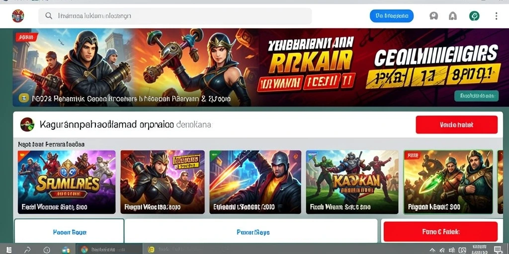 Tampilan awal yang menarik dan mudah dinavigasi.