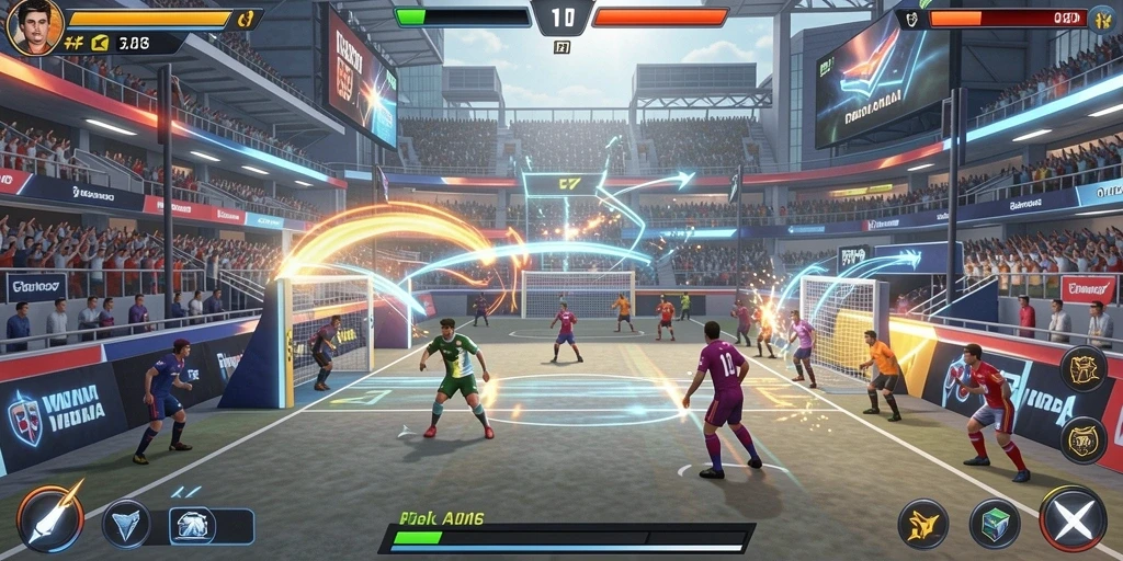 Screenshot menampilkan antarmuka permainan utama yang menarik.