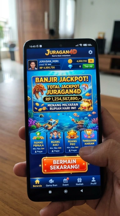Pratinjau antarmuka juragan4d — aplikasi APK resmi Android v2.5.4